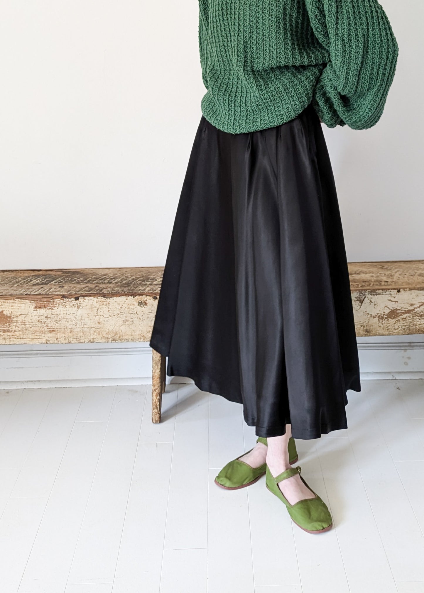 50s Satin Skirt