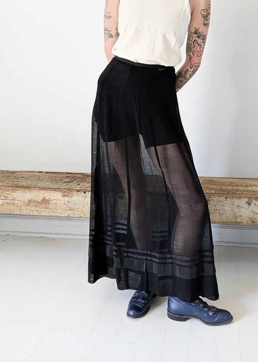 Victorian Mesh Black Skirt