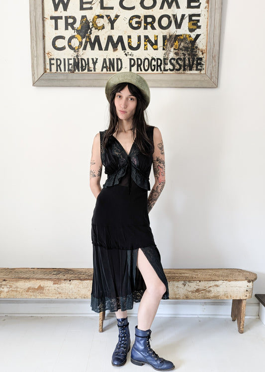 40s Silk Slip Dress