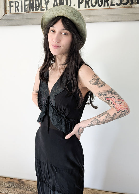 40s Silk Slip Dress