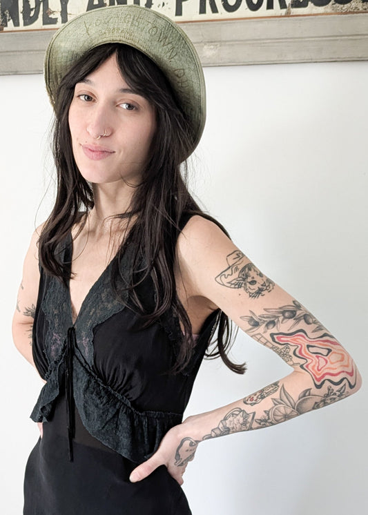 1940s Decorated Army Bucket Hat