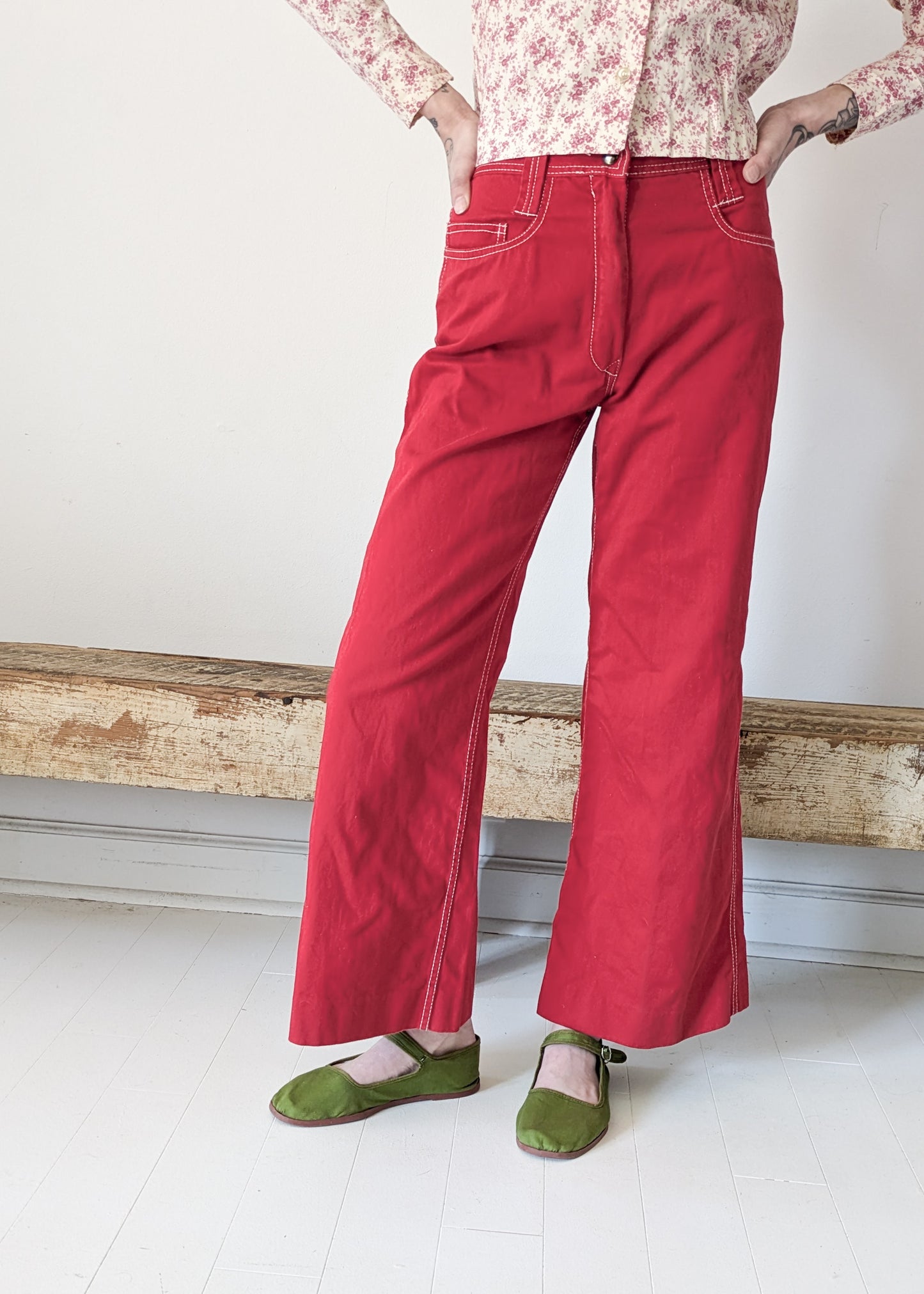 70s Red Flares