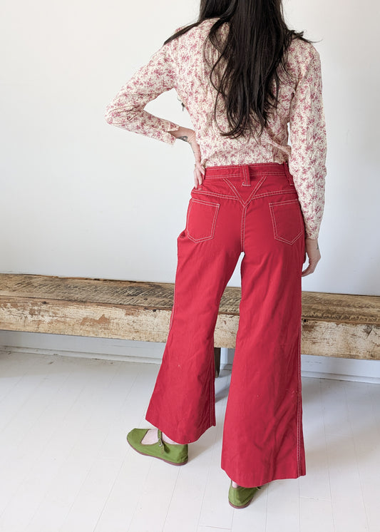 70s Red Flares