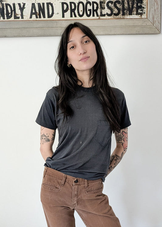 Black Two Tone Tee