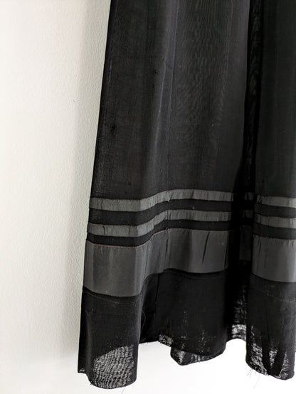 Victorian Mesh Black Skirt