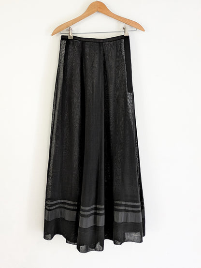 Victorian Mesh Black Skirt