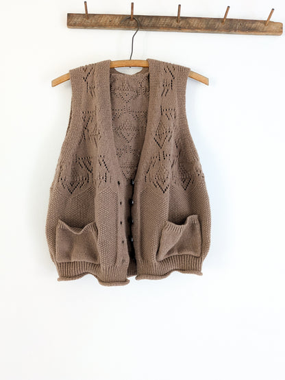 Loose Knit Sweater Vest