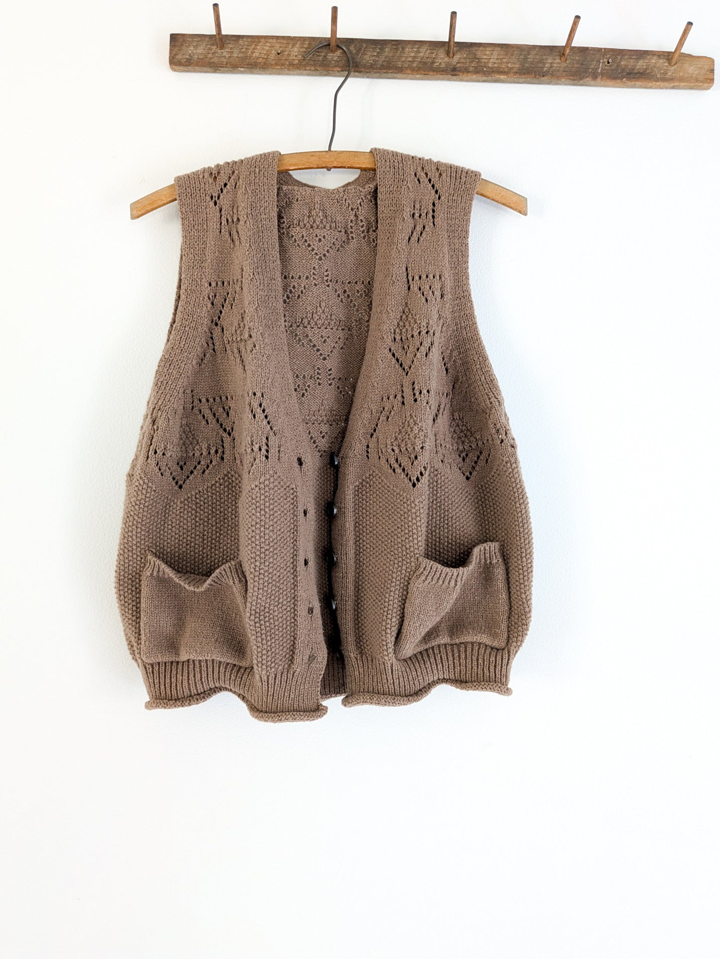 Loose Knit Sweater Vest