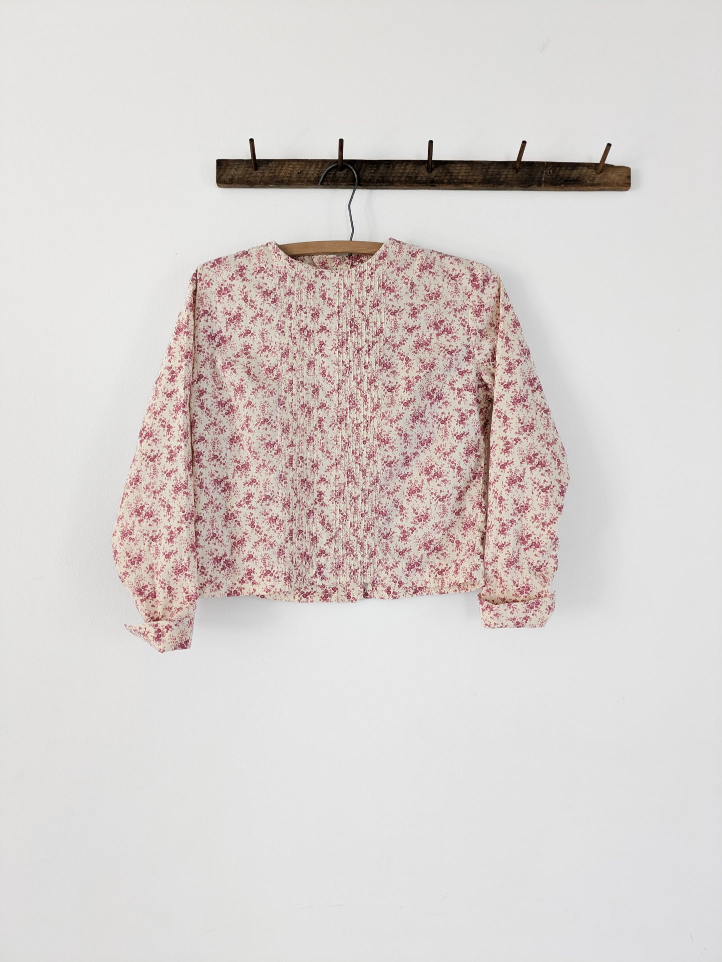 70s does 20s Floral Blouse