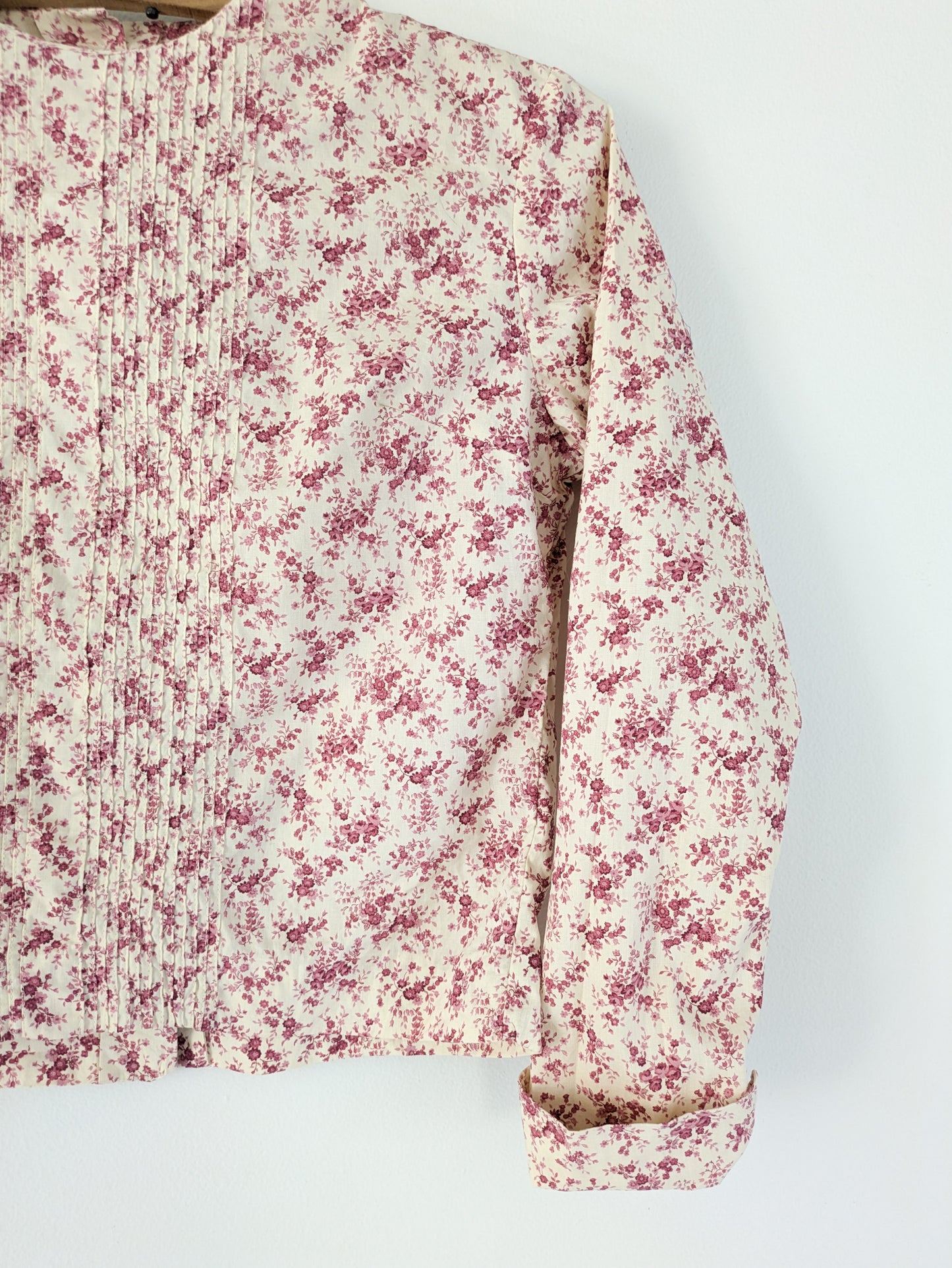 70s does 20s Floral Blouse