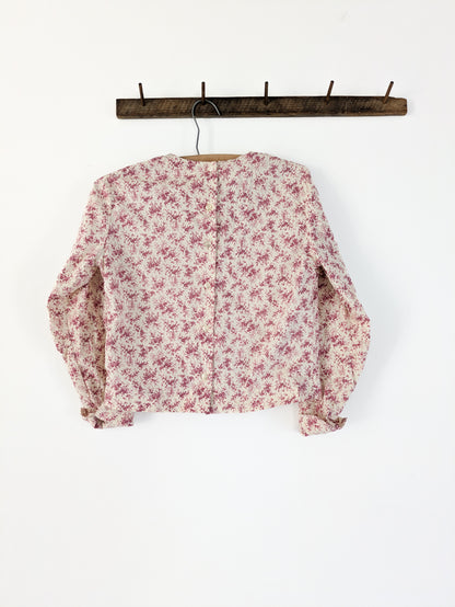 70s does 20s Floral Blouse