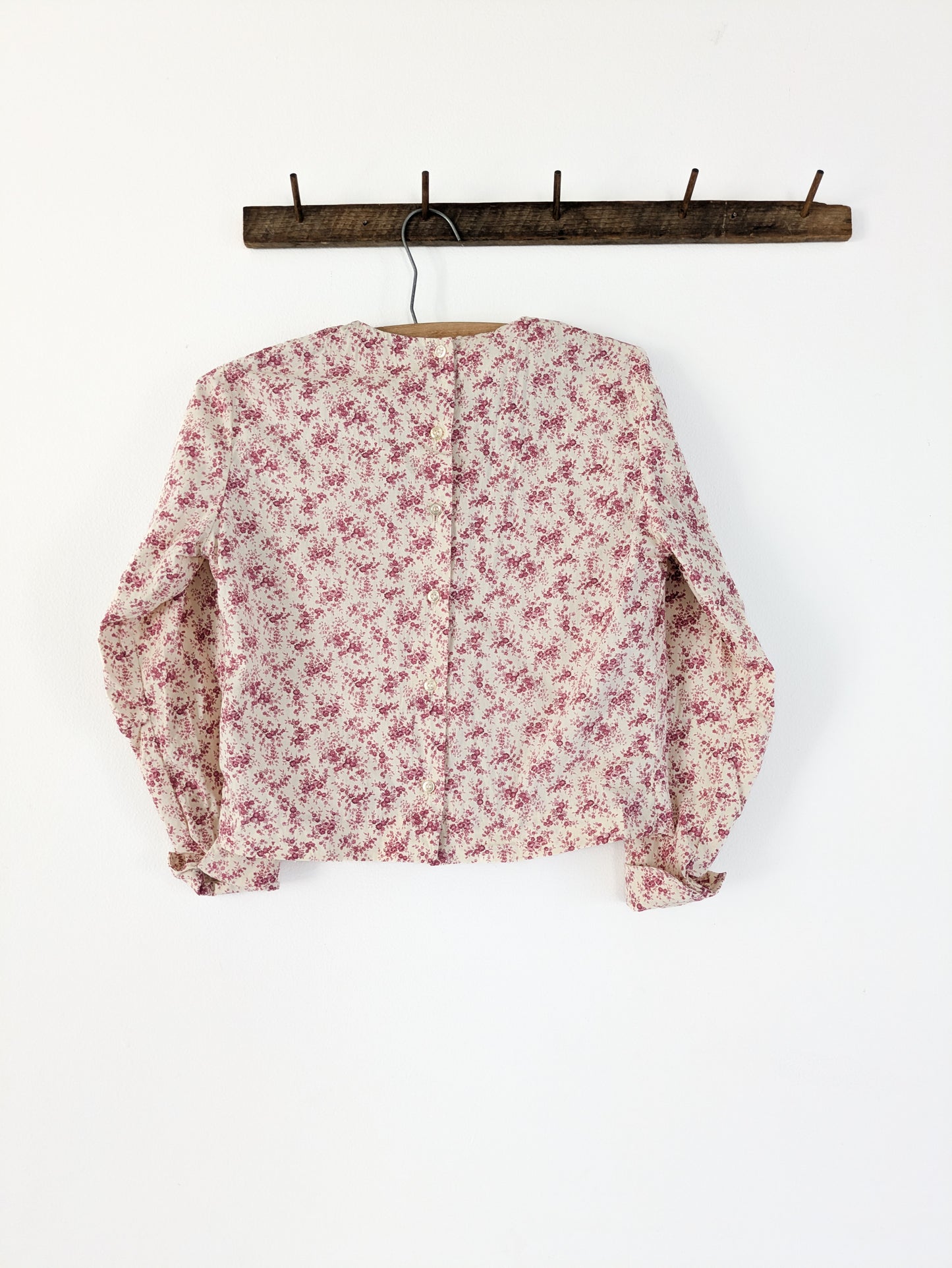 70s does 20s Floral Blouse
