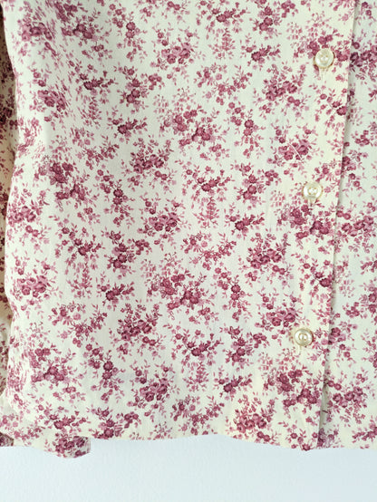70s does 20s Floral Blouse