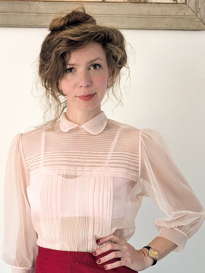 50s Sheer Nylon Blouse