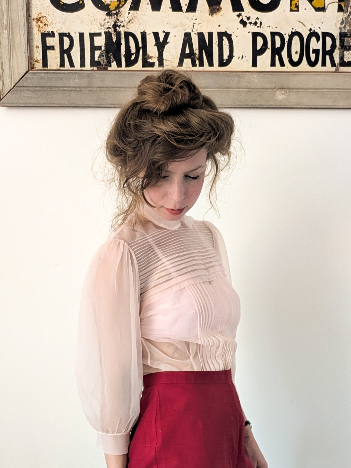 50s Sheer Nylon Blouse