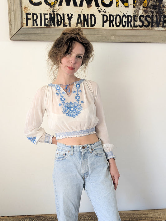 30s/40s Hungarian Blouse
