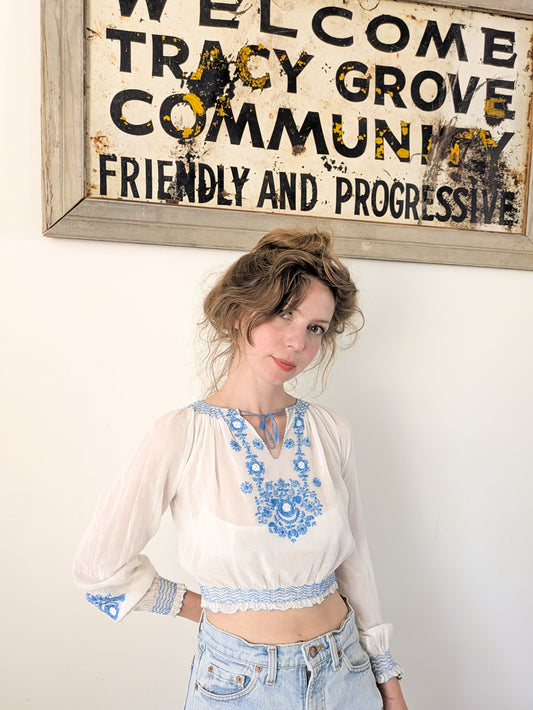30s/40s Hungarian Blouse