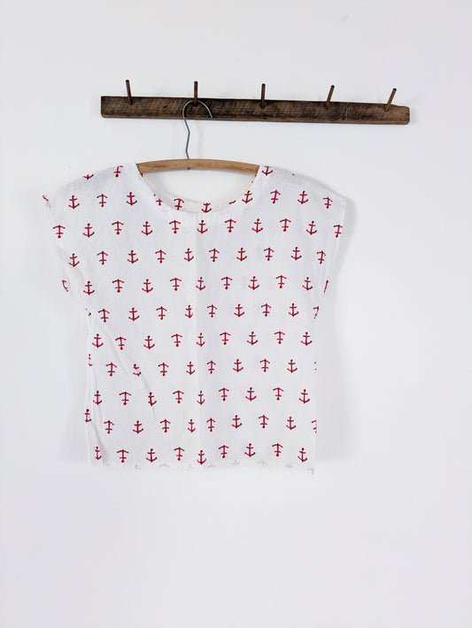 50s Naval Novelty Top