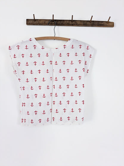 50s Naval Novelty Top