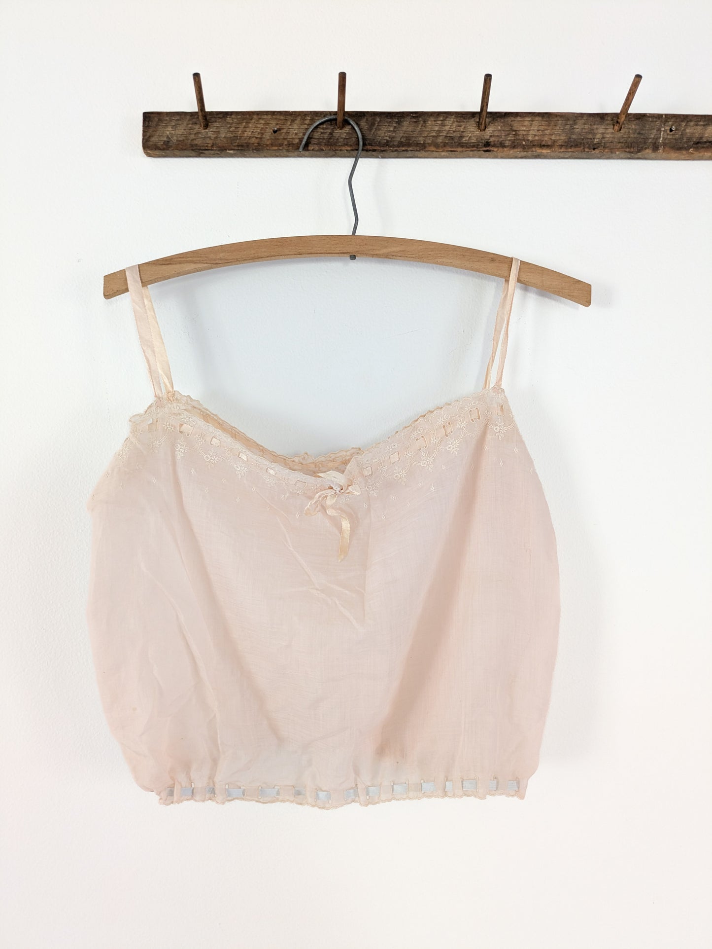 Antique Cropped Pink Top