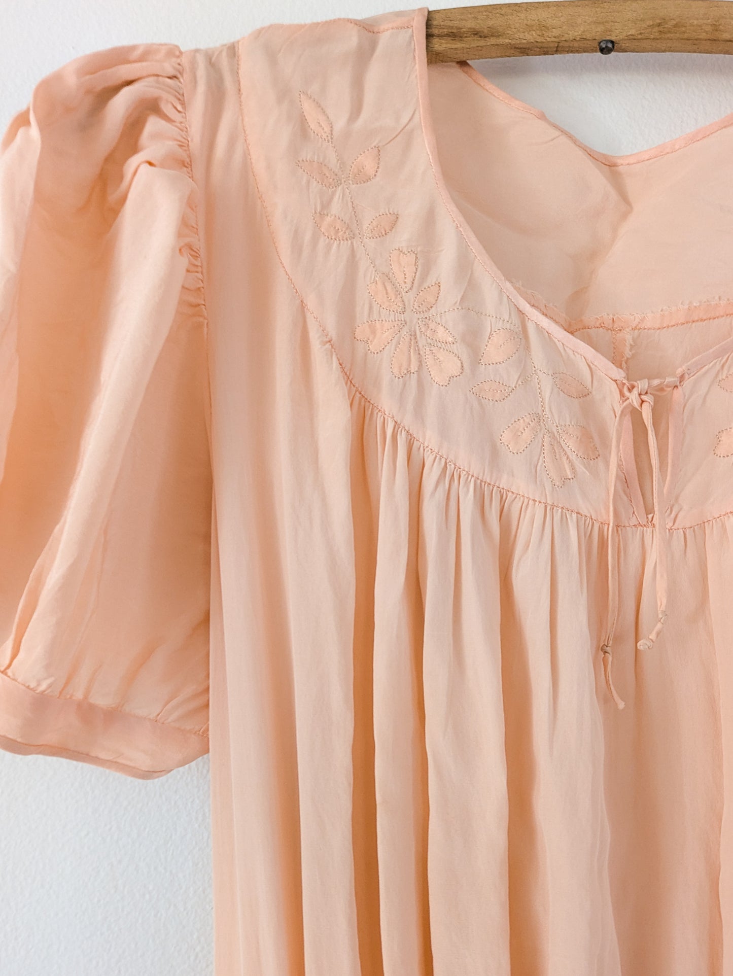 1930s Peach Pink Gown