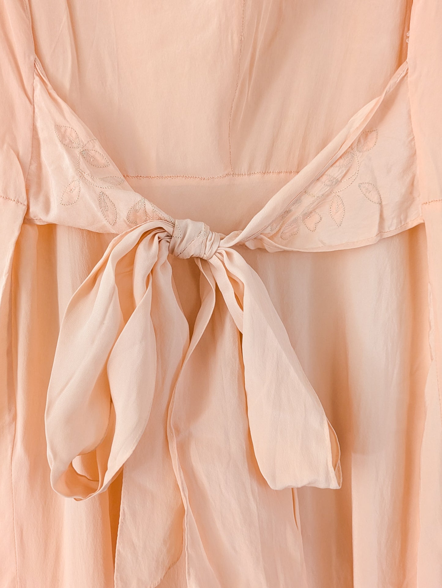 1930s Peach Pink Gown