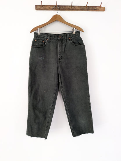 Cropped Cotton Levis