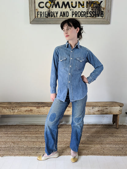 50s Denim Western Shirt