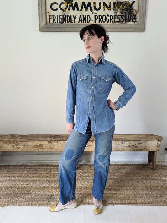 50s Denim Western Shirt
