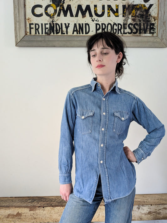 50s Denim Western Shirt