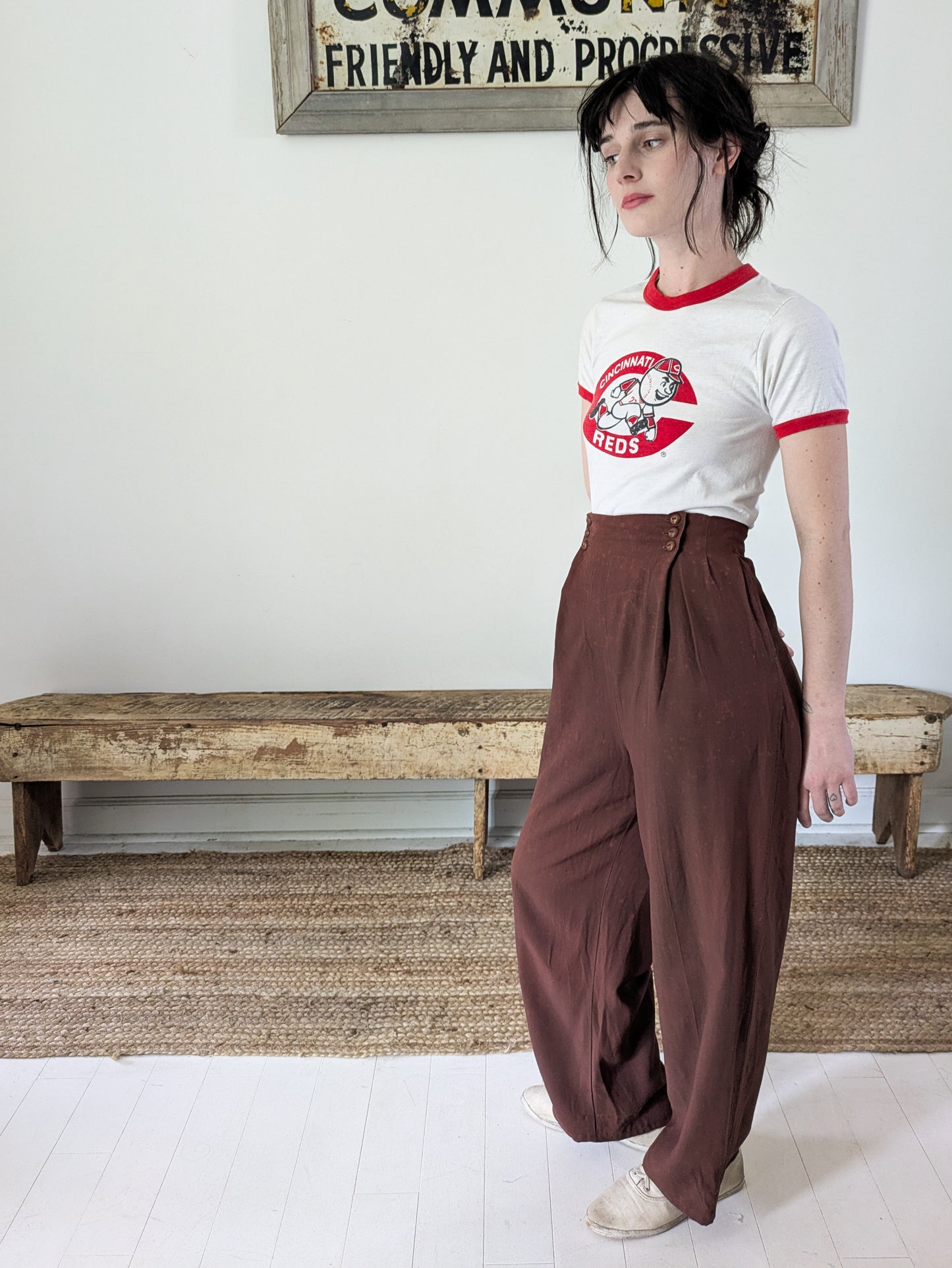 40s Fall Front Trousers