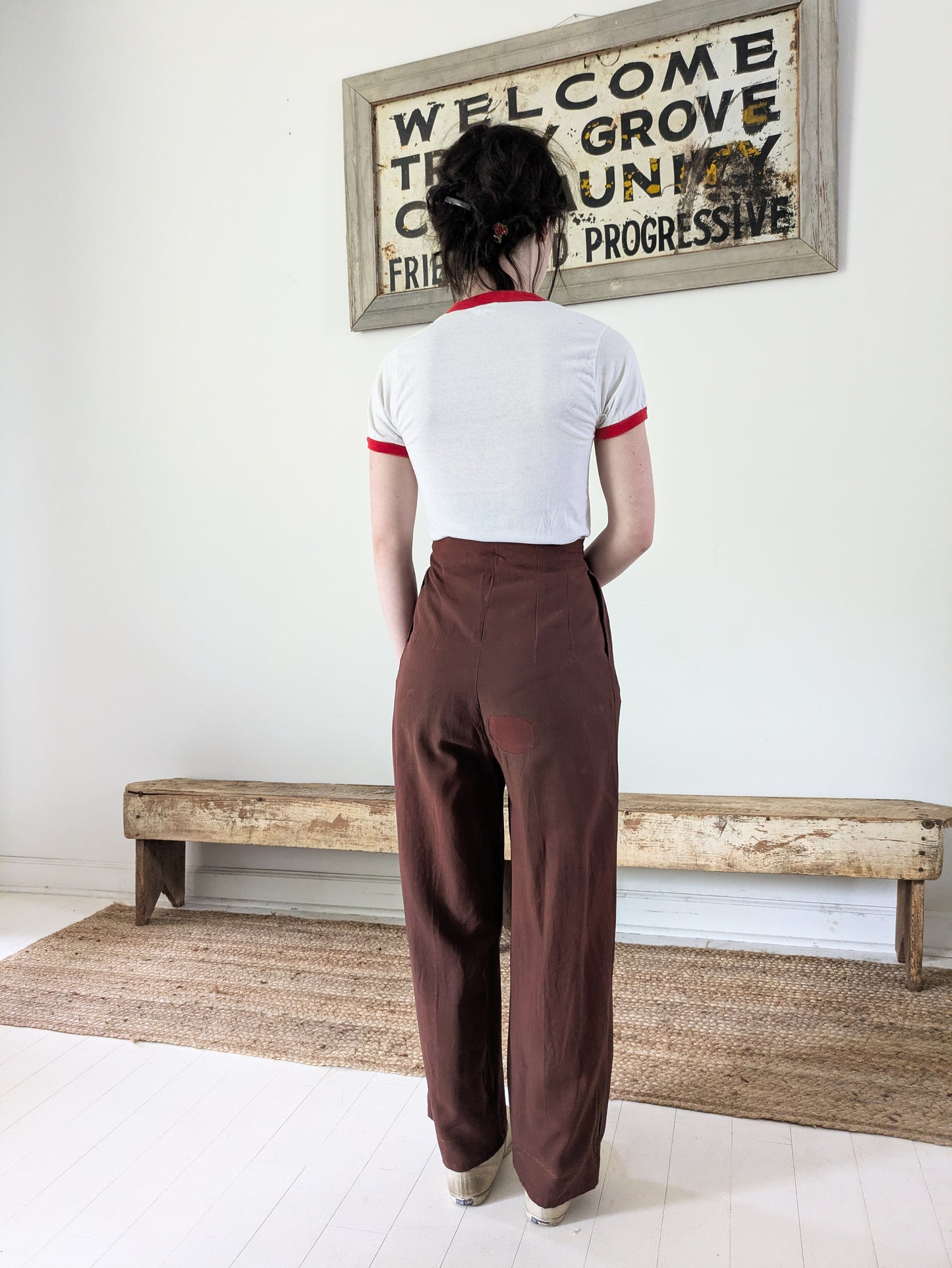 40s Fall Front Trousers