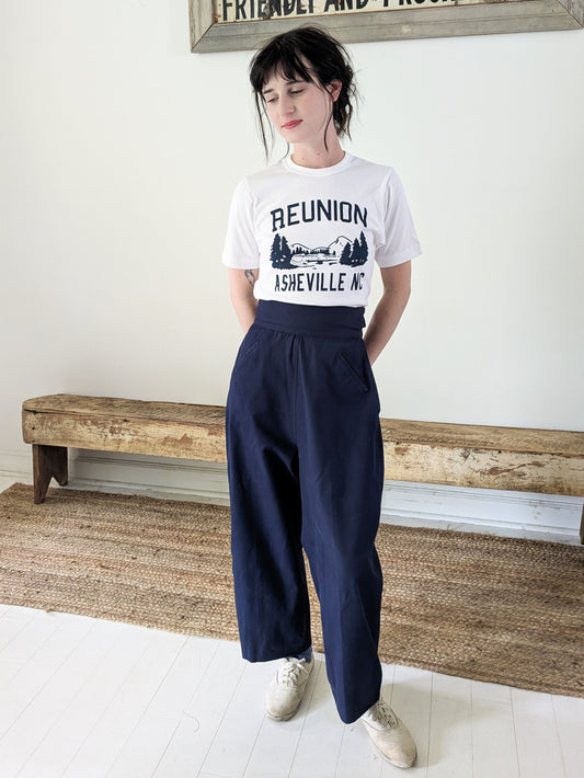 1940s Cotton Twill Trousers