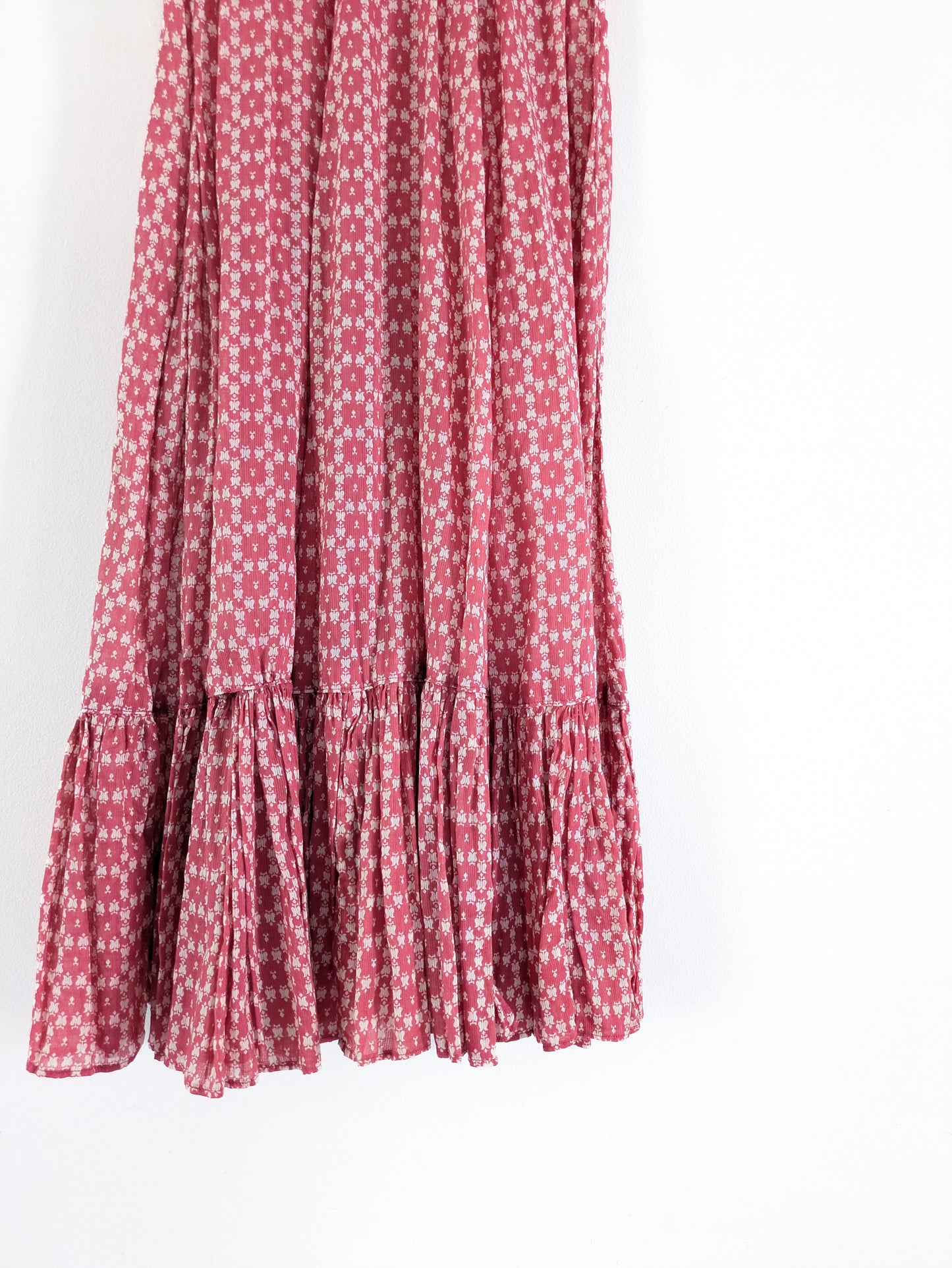 1940s Sheer Pink Gown