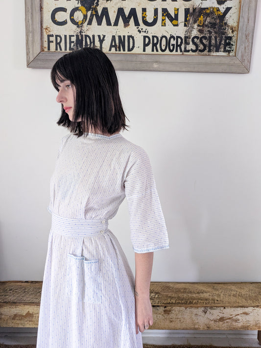 1910s Striped Dress