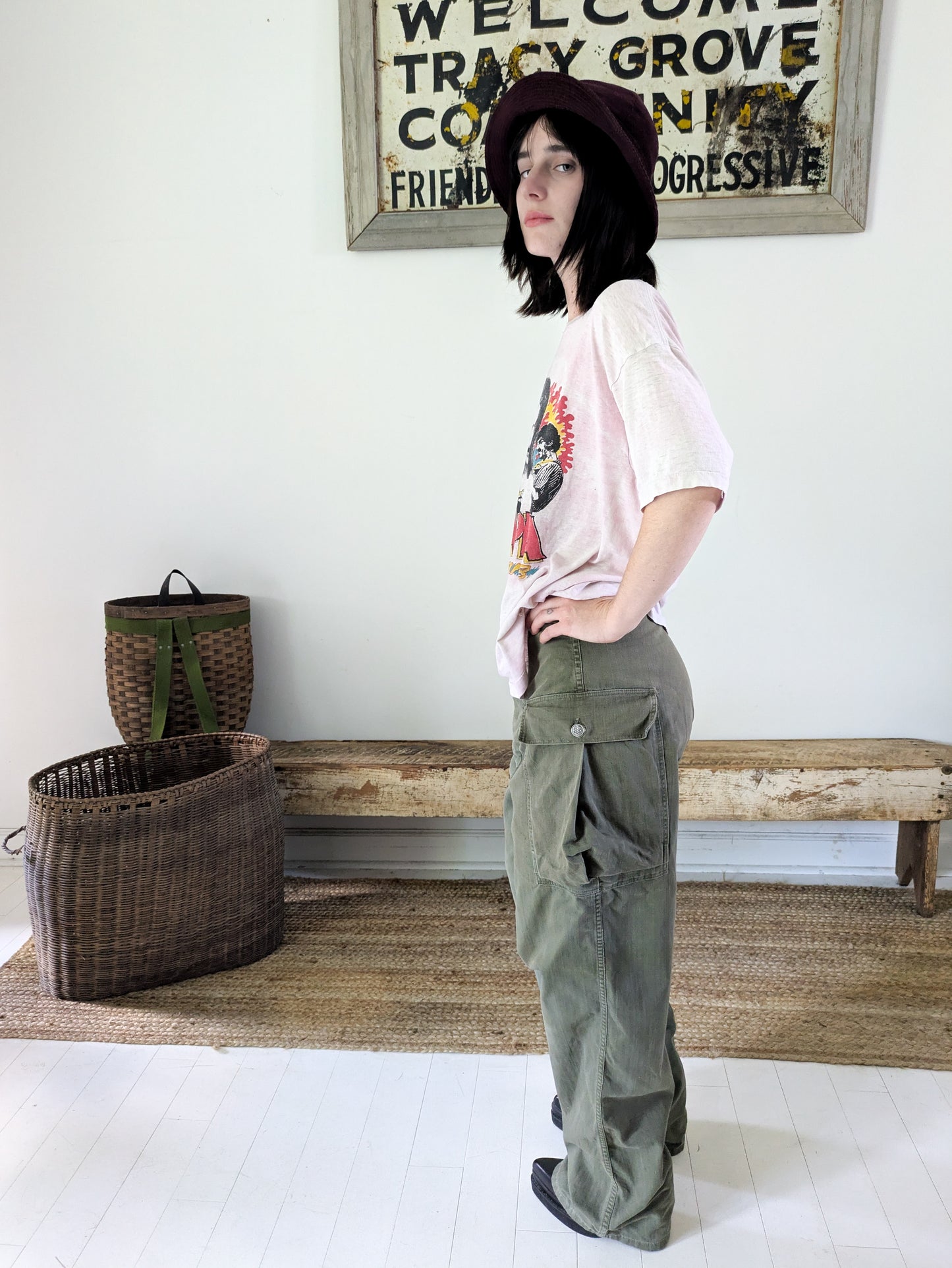 Herringbone Twill Military Pants