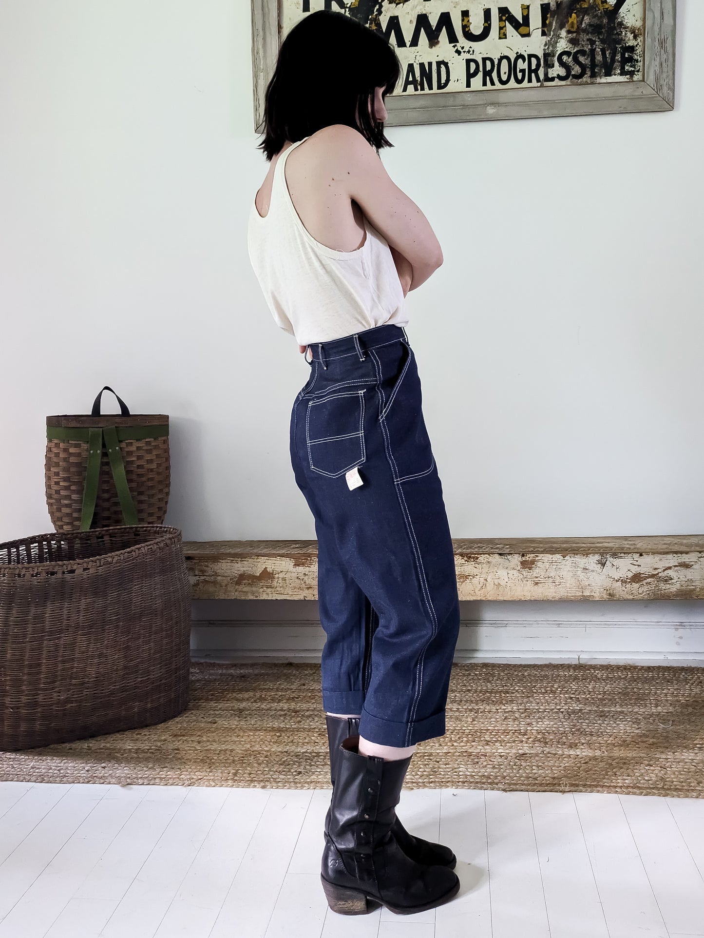 Deadstock Cropped Side Zips