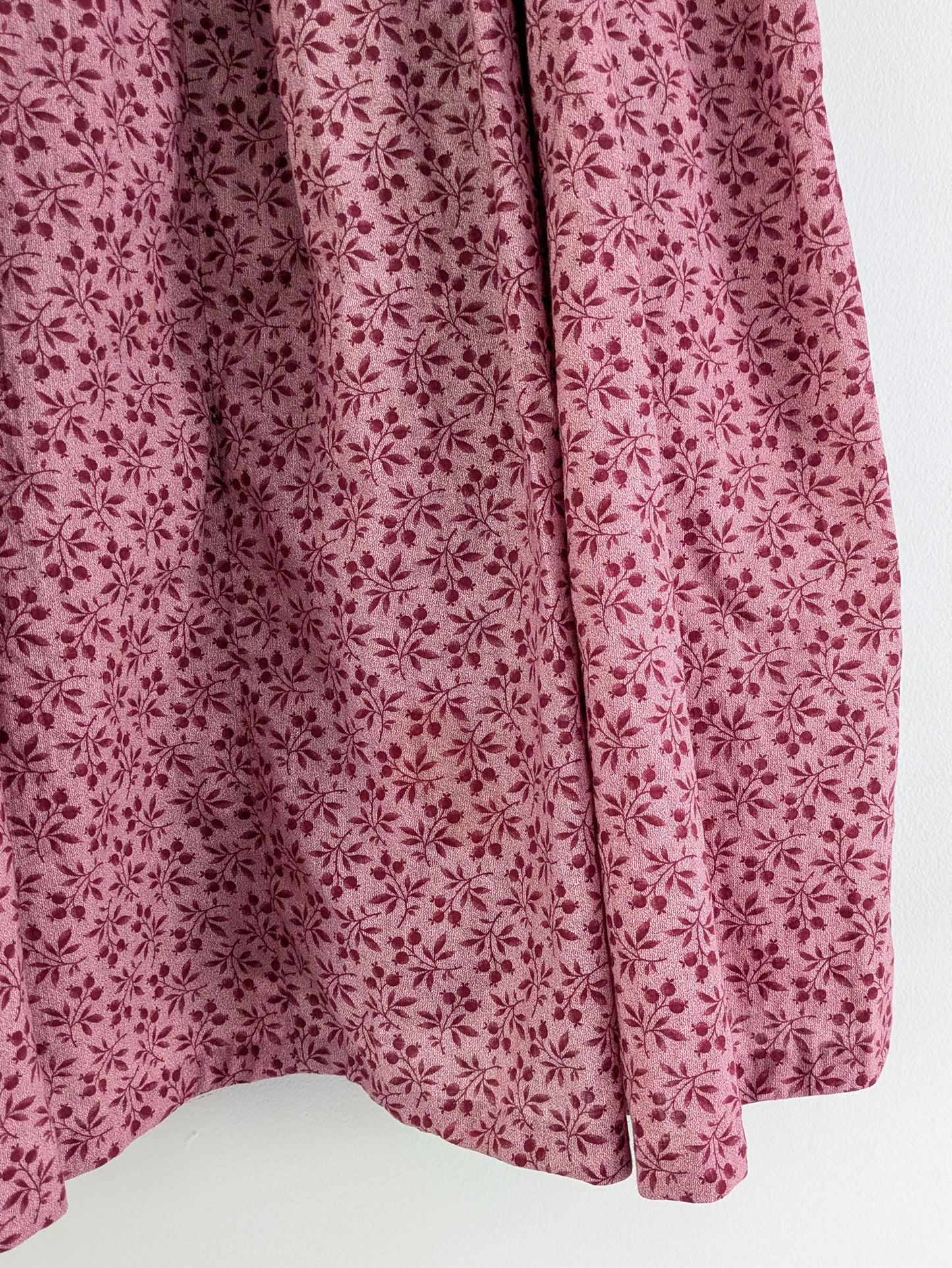 Late 1800s Pink Calico Wrapper