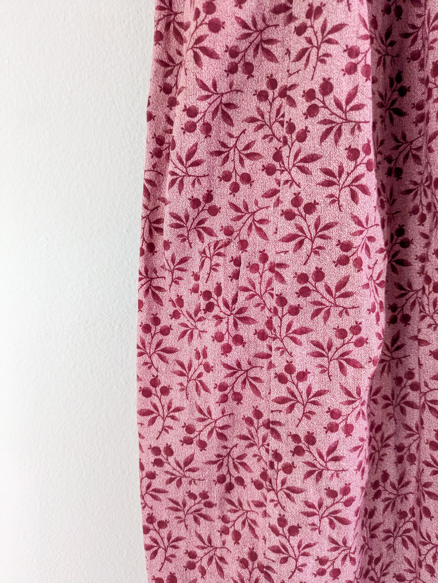 Late 1800s Pink Calico Wrapper
