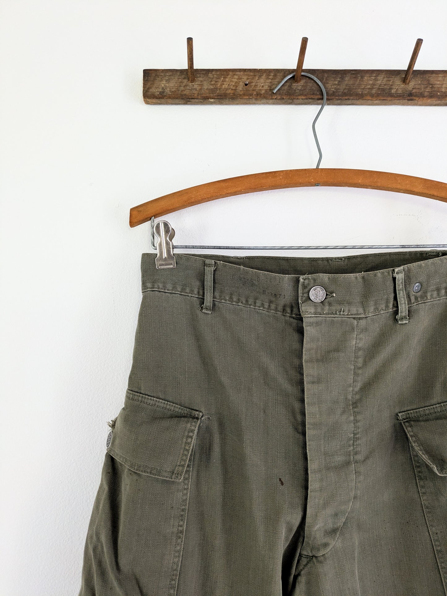 Herringbone Twill Military Pants