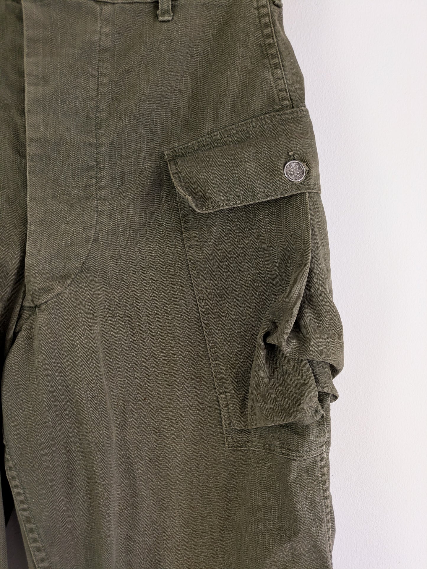 Herringbone Twill Military Pants
