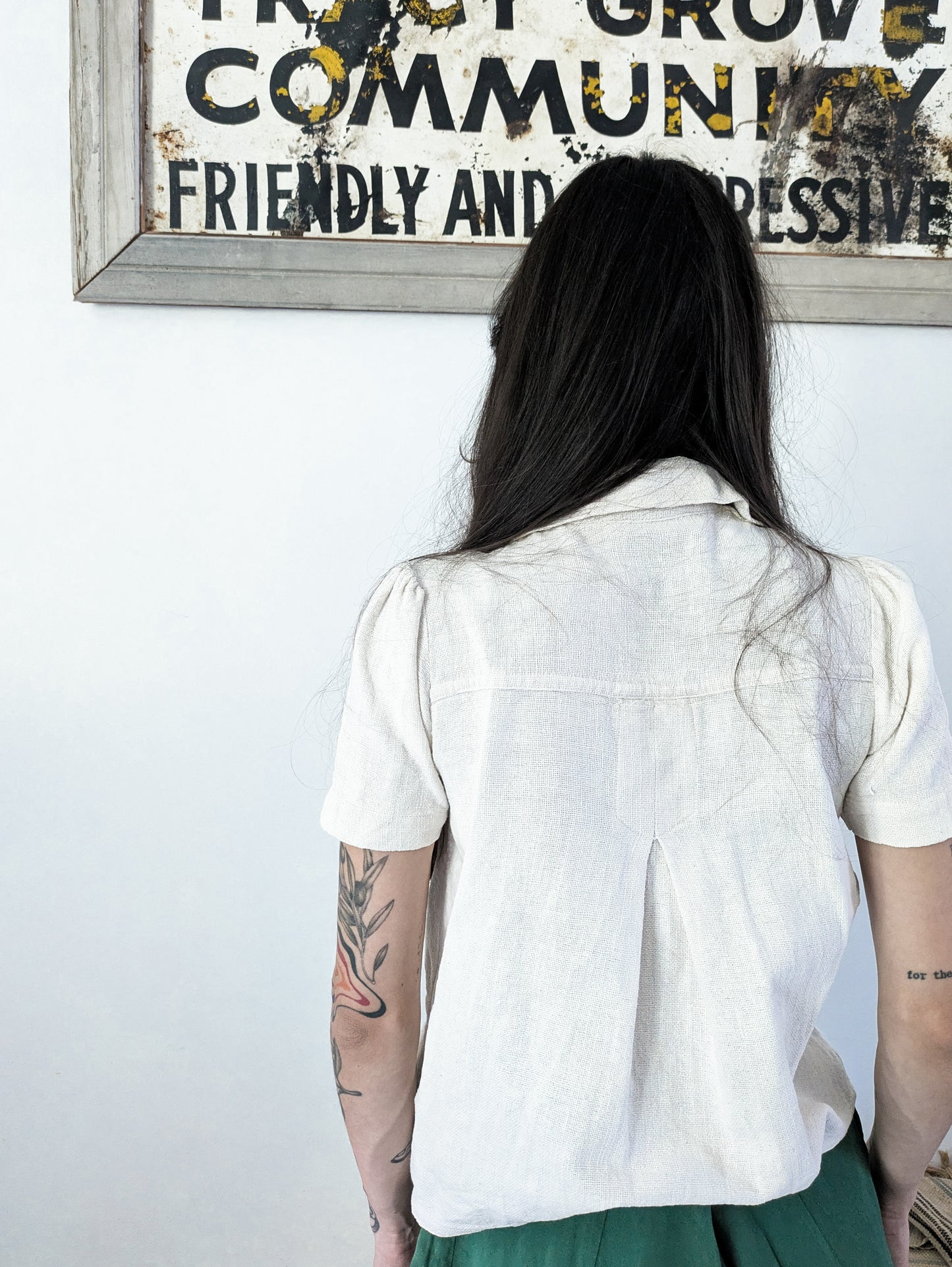 Woven Cream Blouse