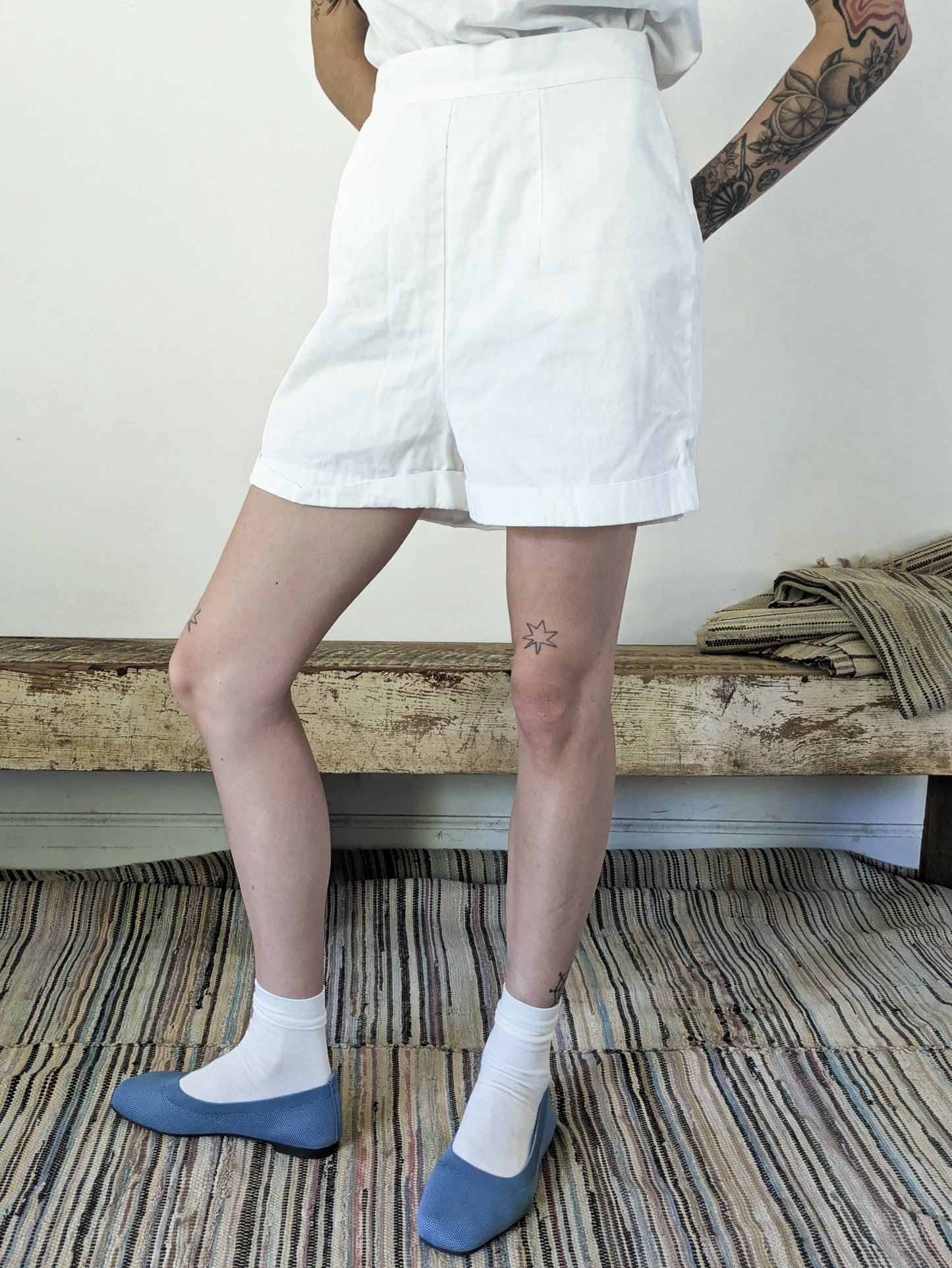 50s White Shorts