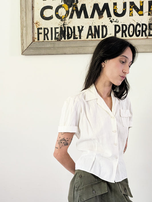 40s Cotton Blouse