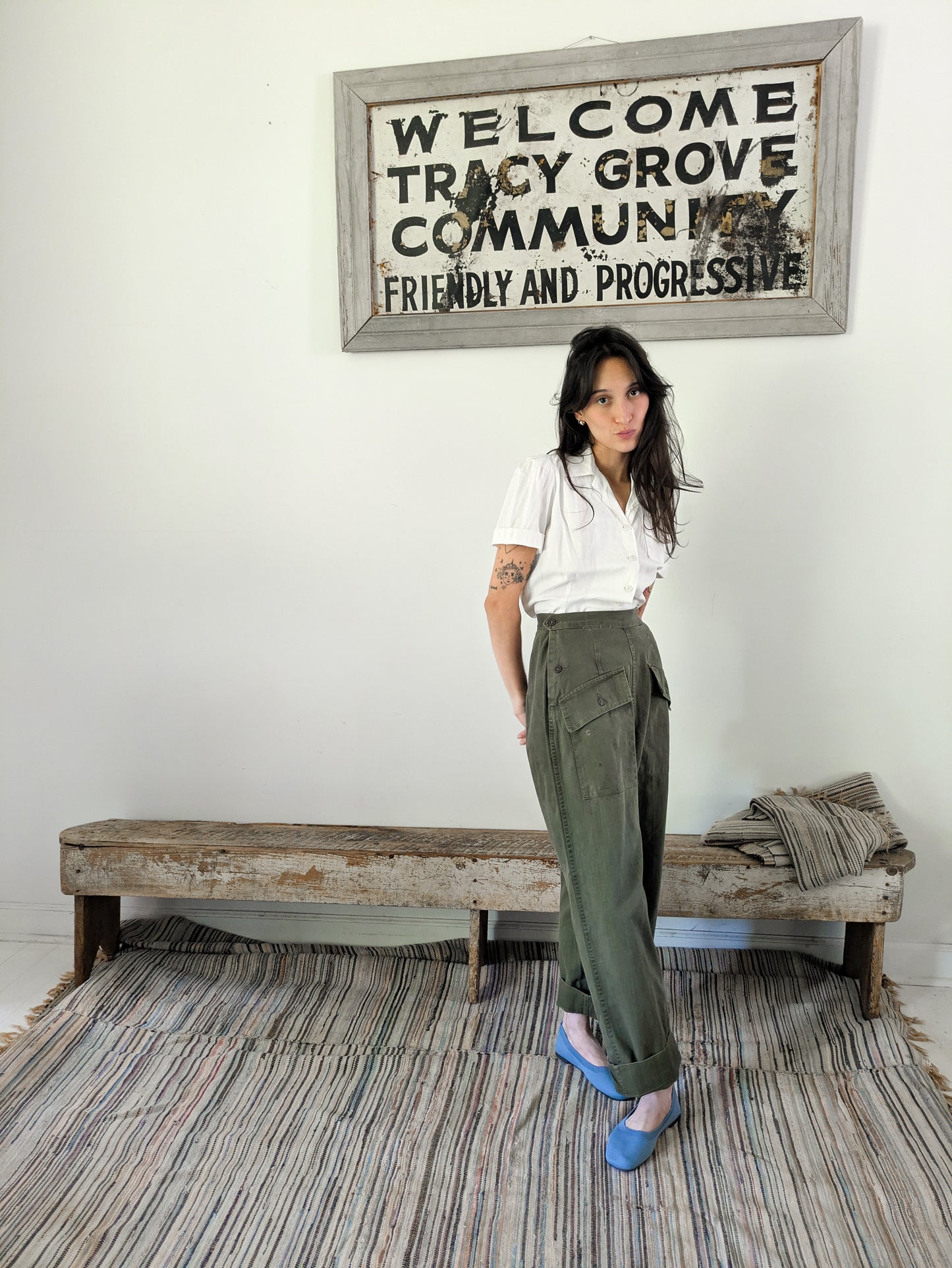 40s Women's Military Pants