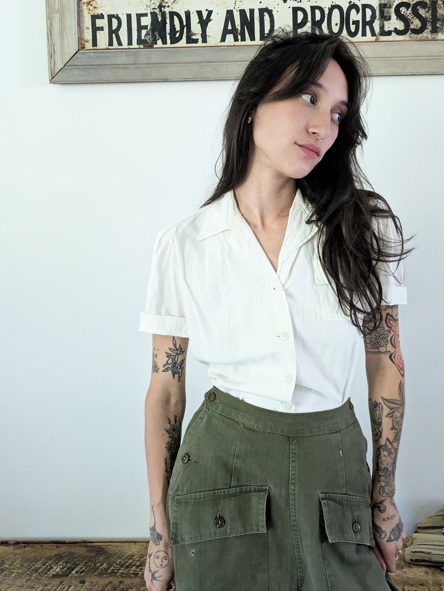 40s Cotton Blouse