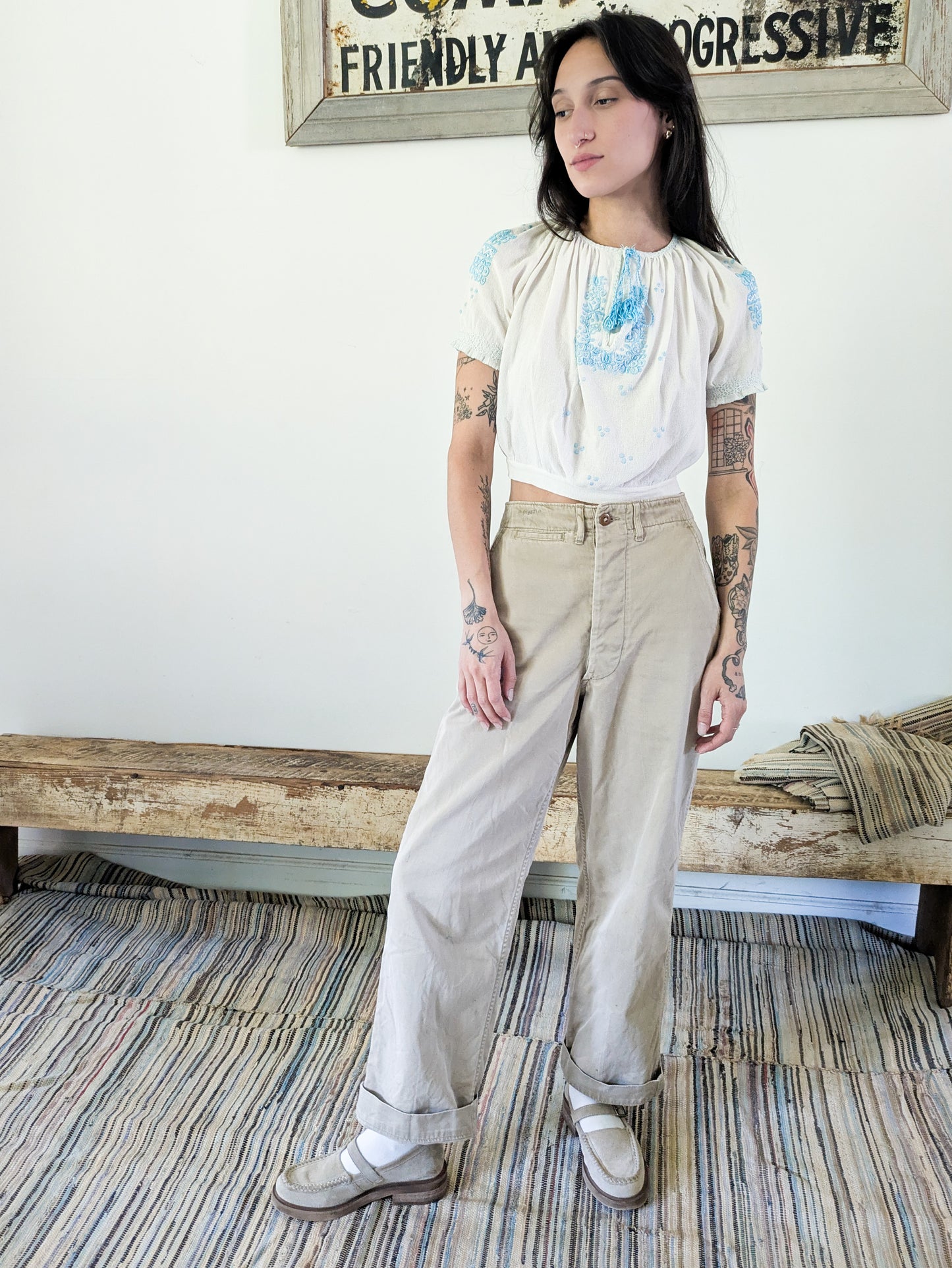 40s/50s Military Chinos