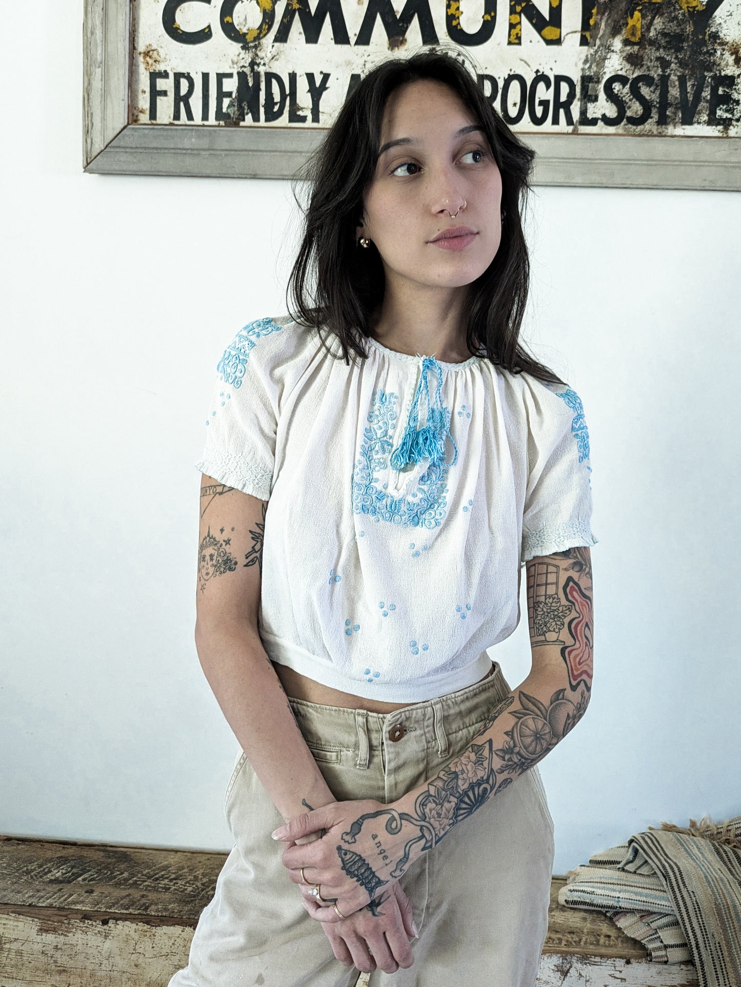 Rayon Hungarian Blouse