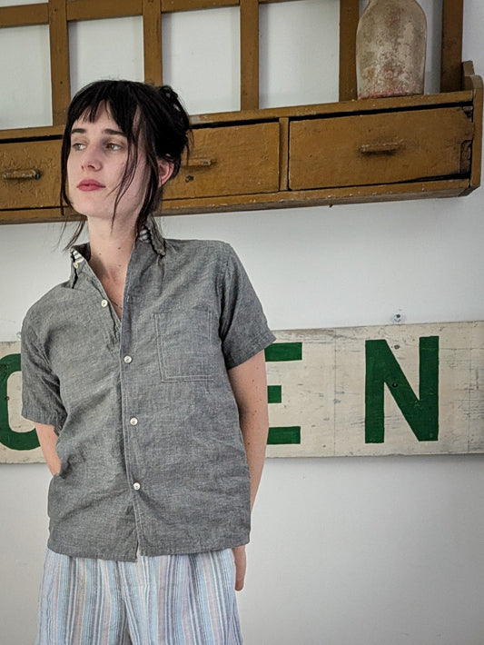 60s Chambray Top