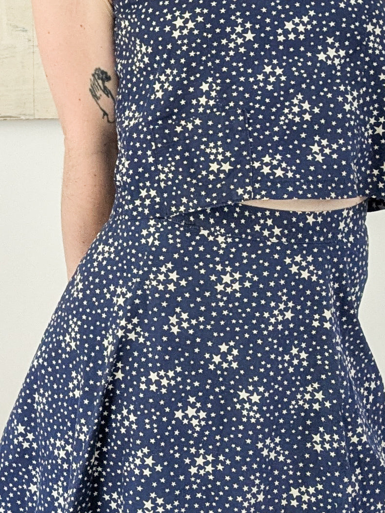 20s/30s Star Print Parade Blouse